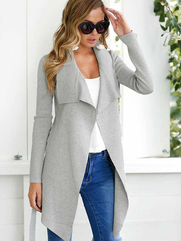 Chaqueta de punto con cuello en V y encaje