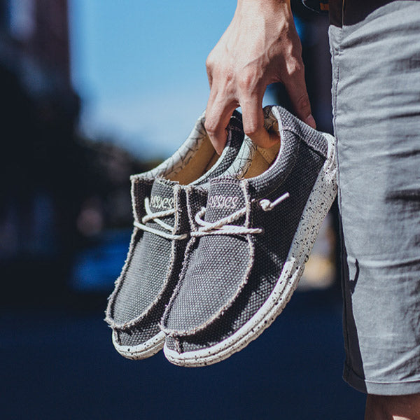 Atmungsaktive Freizeitschuhe aus Leinen für Herren