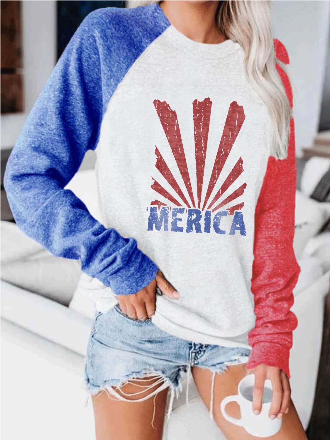 &#39;MERICA Independence Day Sweatshirt