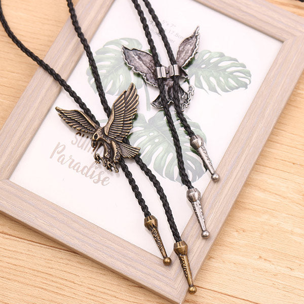 Collar de hombre de colgantes de águila vintage