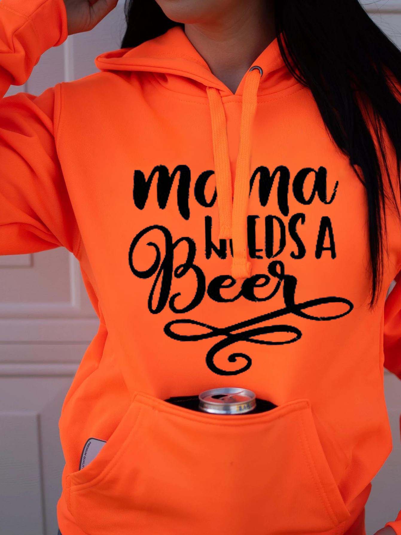 Mama braucht einen Hoodie mit Bierdruck