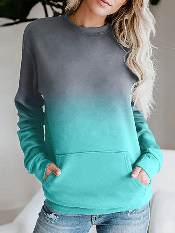 Suéter sin mangas con degradado para mujer