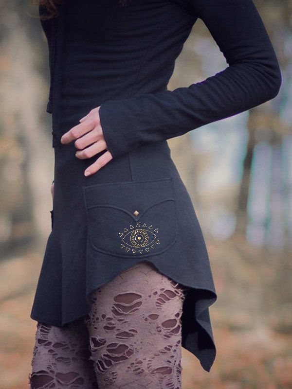 Estampados tribales antiguos de mujer con manga larga