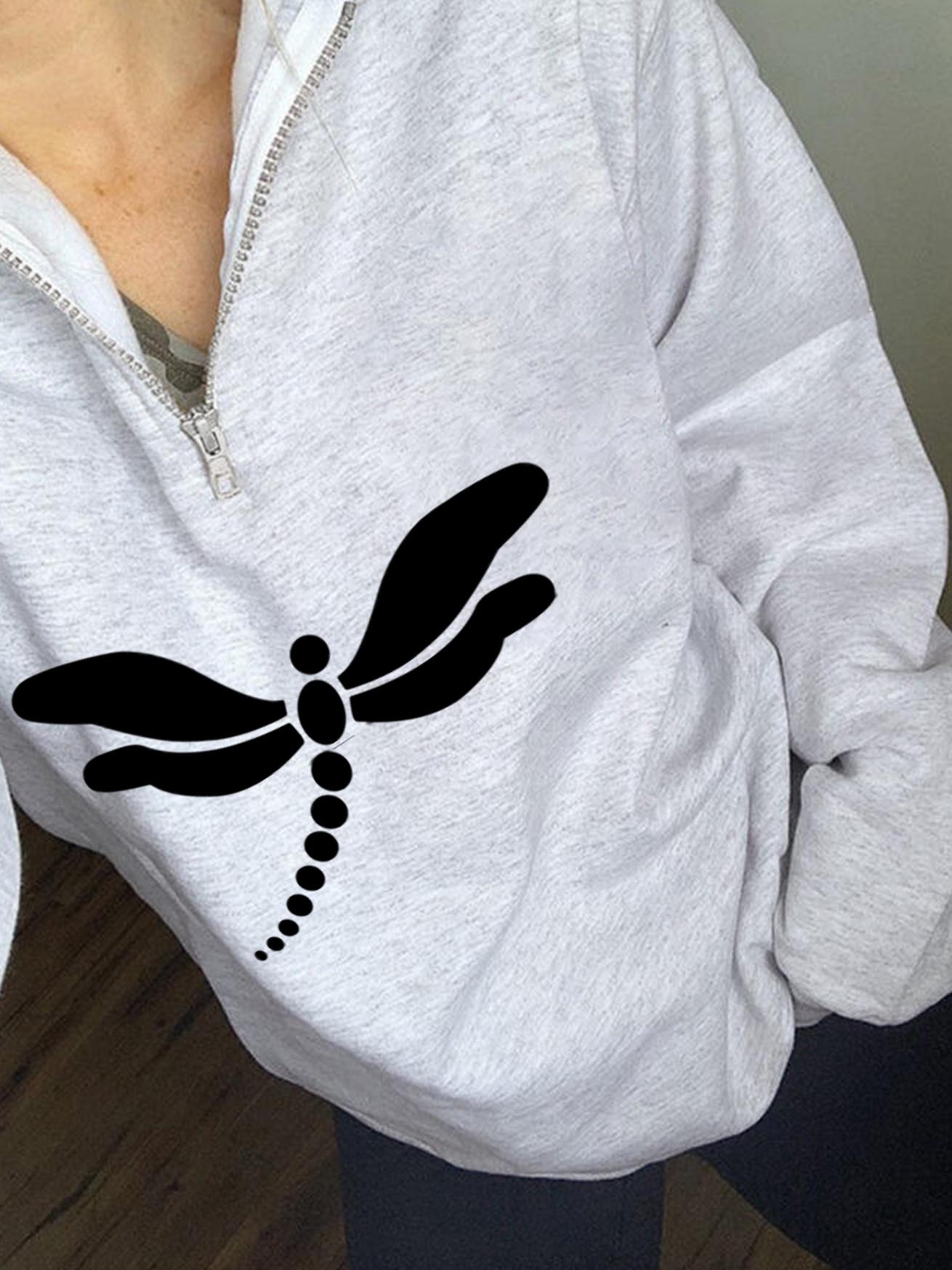 Jersey con cremallera libélula