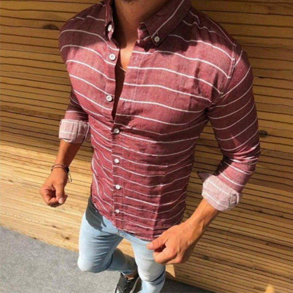 Camisas de hombre de algodón y lino.