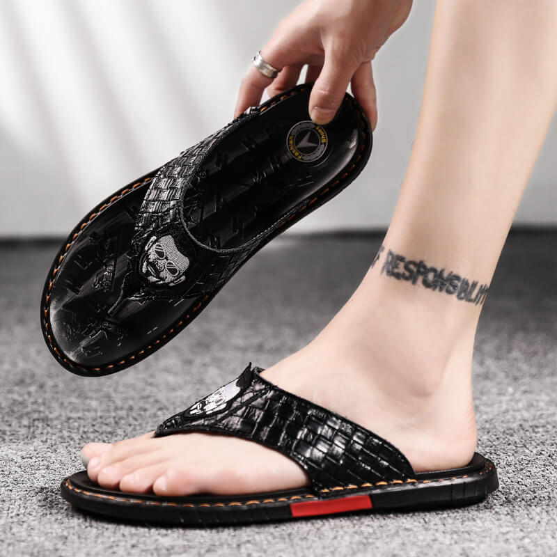 Zapatillas romanas cómodas de verano para hombre