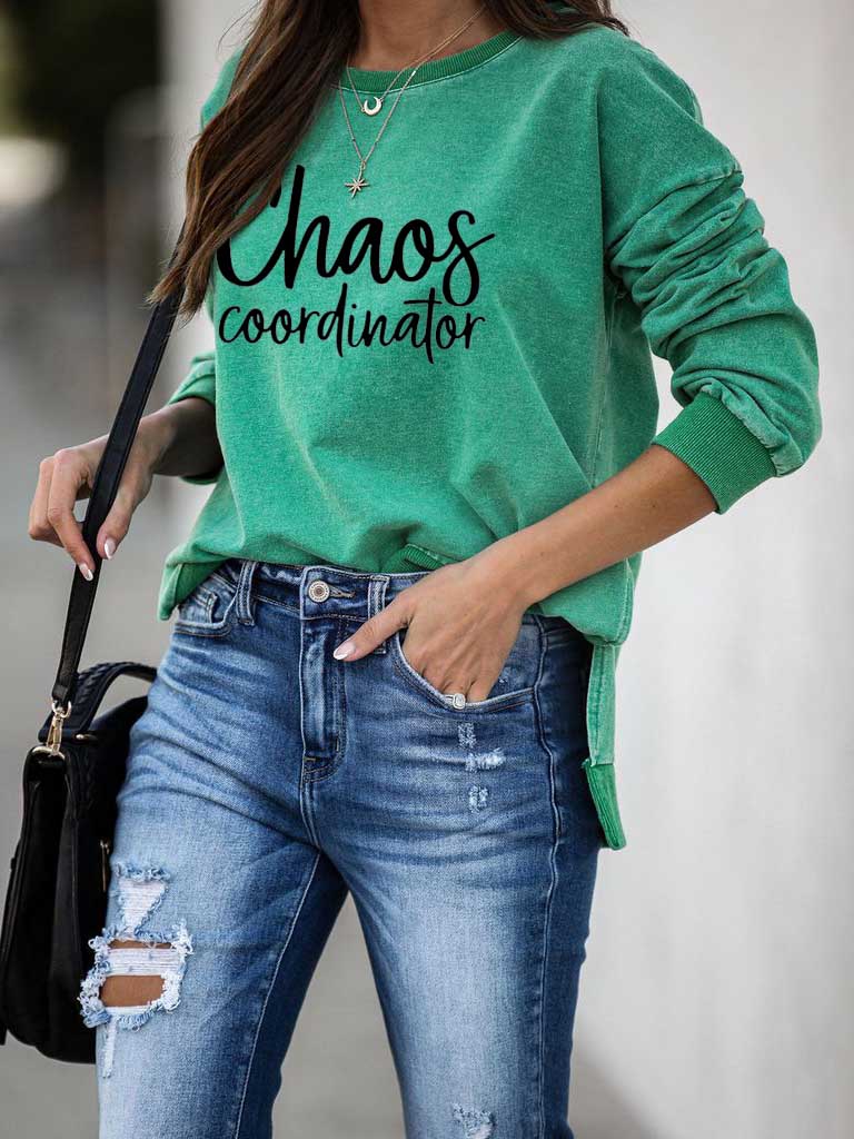 Chaos Coordinator Print Pullover