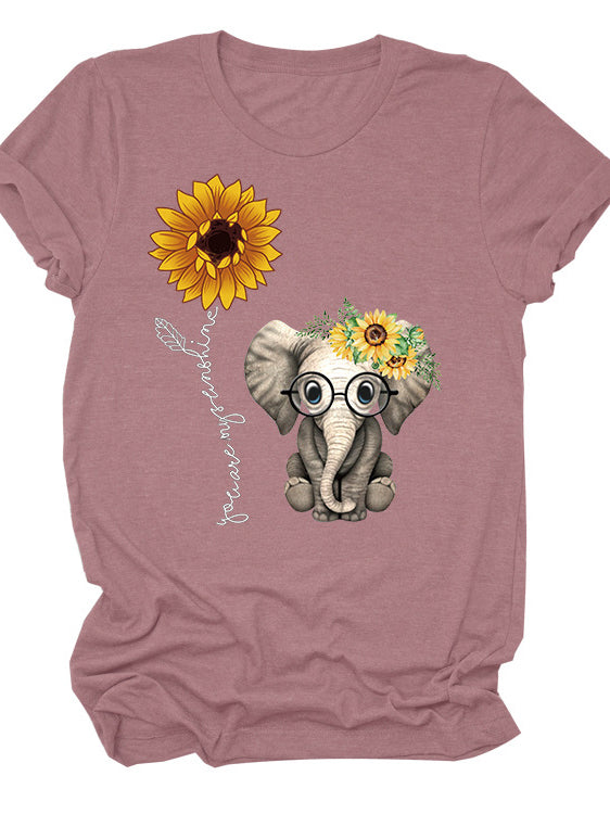 Eres mi carta solar solar con cuello redondo y manga corta