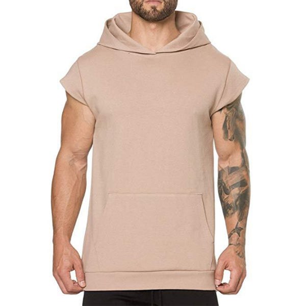 Lose Kapuze Kurzarm Pullover T-Shirt für Herren
