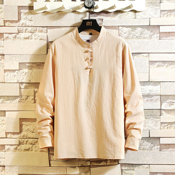 Conjunto de pantalón para hombre &quot;Loose Edition Button&quot;, de manga larga