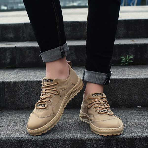 Zapatos casuales transpirables de color natural para hombres