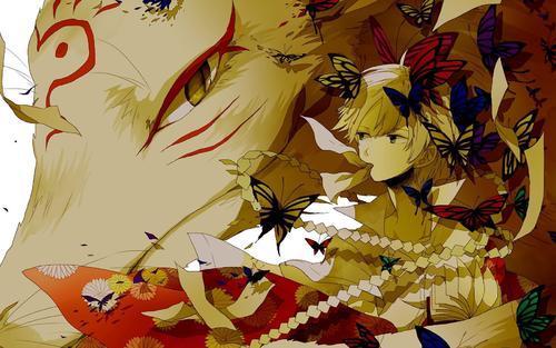 Vestido de otoño vintage art