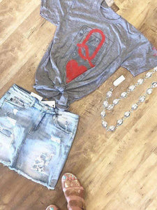 Camiseta estampada Queen of Hearts