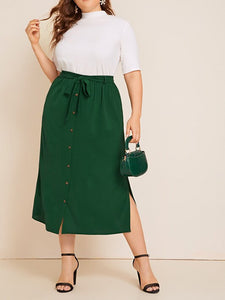 Lässiger Plus Size Schnürrock für Damen