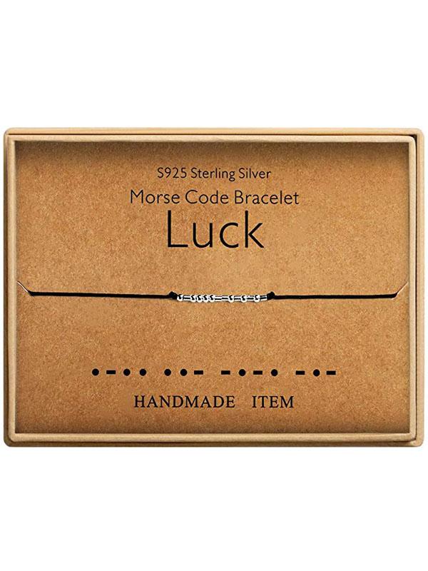 Morsecode Alphanumerisches Paar Armband