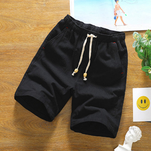 Shorts de lino para hombre casual