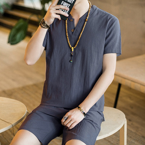 Shorts de lino para hombre