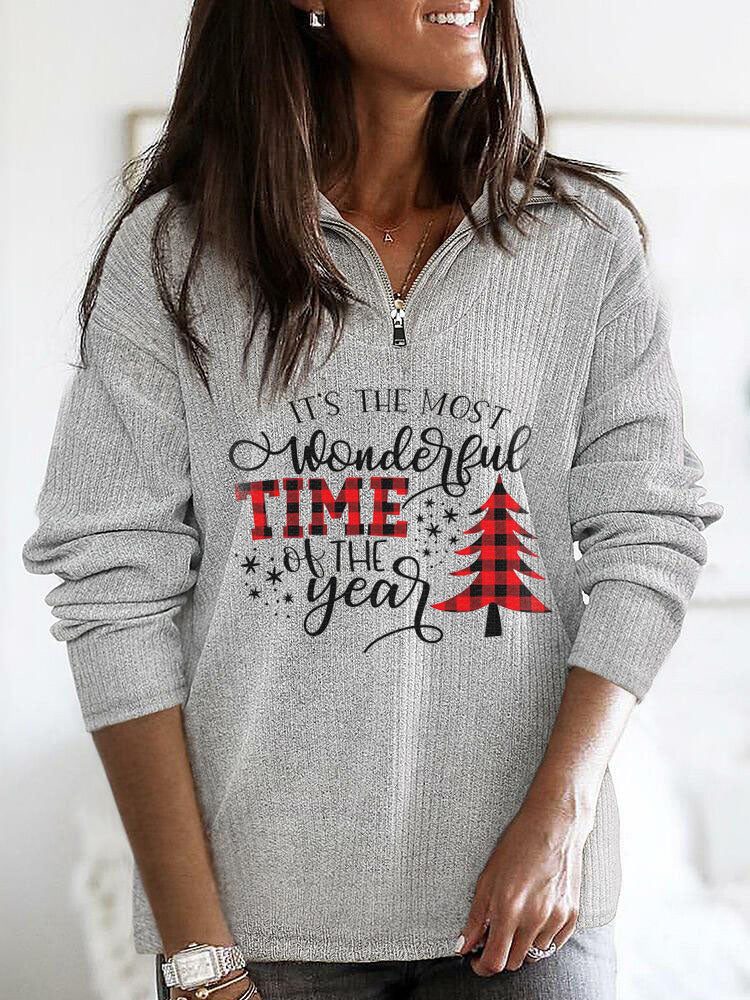 Frauen Es ist die schönste Zeit des Jahres Weihnachten Sweatshirt