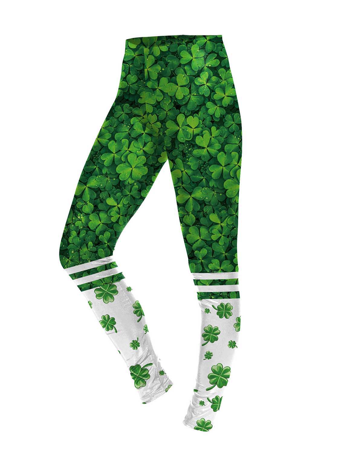 Leggings de mujer con estampado de trébol