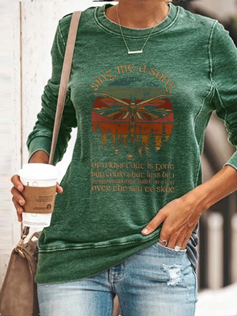 Outlander Theme Sing Me A Song Songtexte Dragonfly Sweatshirt