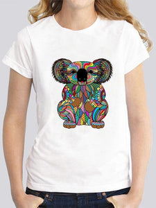 Lässiges, lockeres, süßes Koala-T-Shirt für Damen