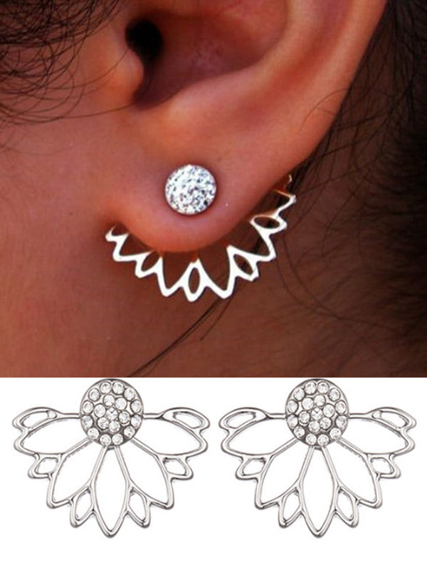 Pendientes de loto fértiles para mujer