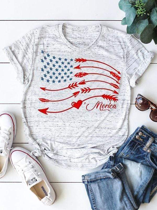 Camisetas con estampado de estrellas y flechas de Merica