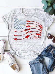 Camisetas con estampado de estrellas y flechas de Merica