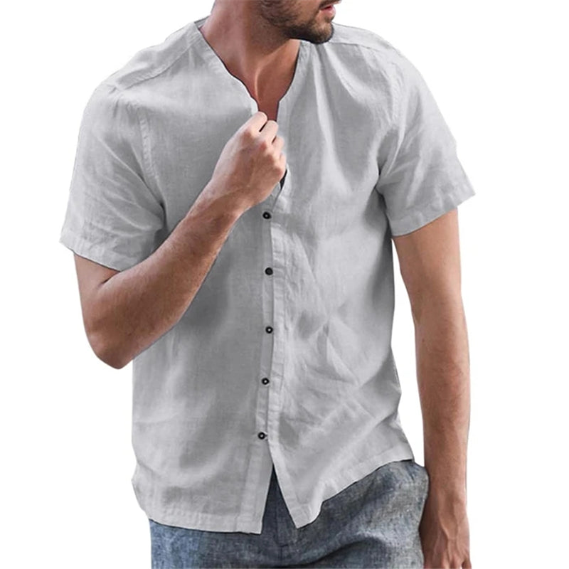 Button Down Herren O Neck Shirts