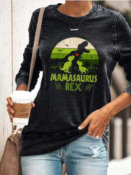Mamasaurus Dinosaurier Print Top