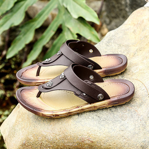 Romos odinės šlepetės vyrams