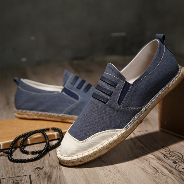Calzado casual de lino para hombre