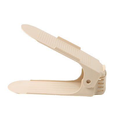 Thickened one-piece adjustable storage shoe rack