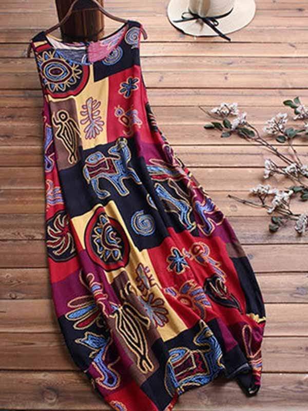 Vestido de dos piezas confeccionado en lona de algodón.