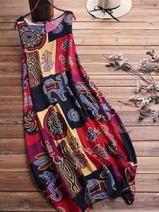 Vestido de dos piezas confeccionado en lona de algodón.