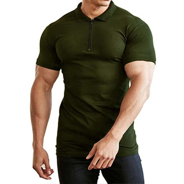 Camiseta de manga corta con solapa