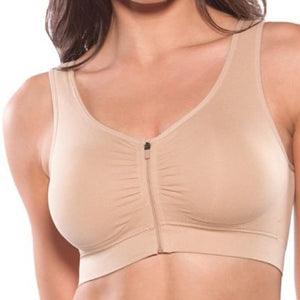 Zip front bra