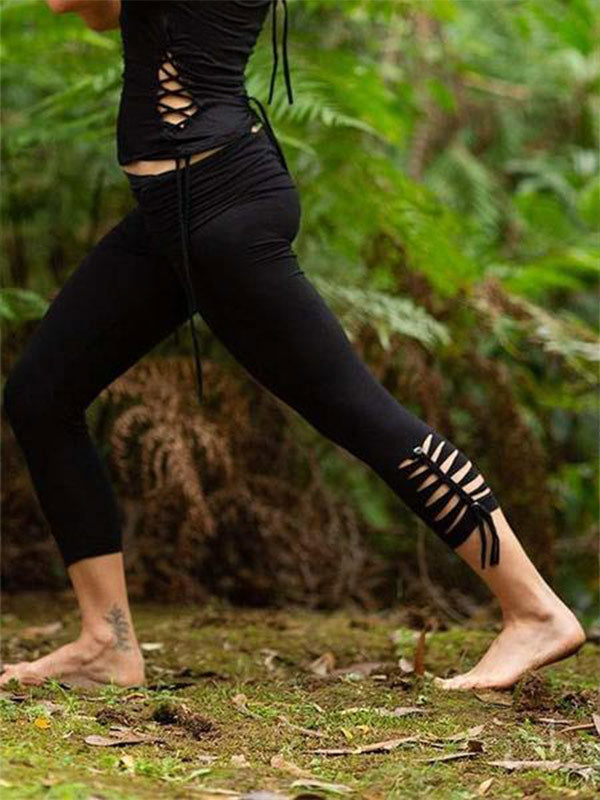 Vintage Vintage böhmische Stretchhose aus Baumwollmischung