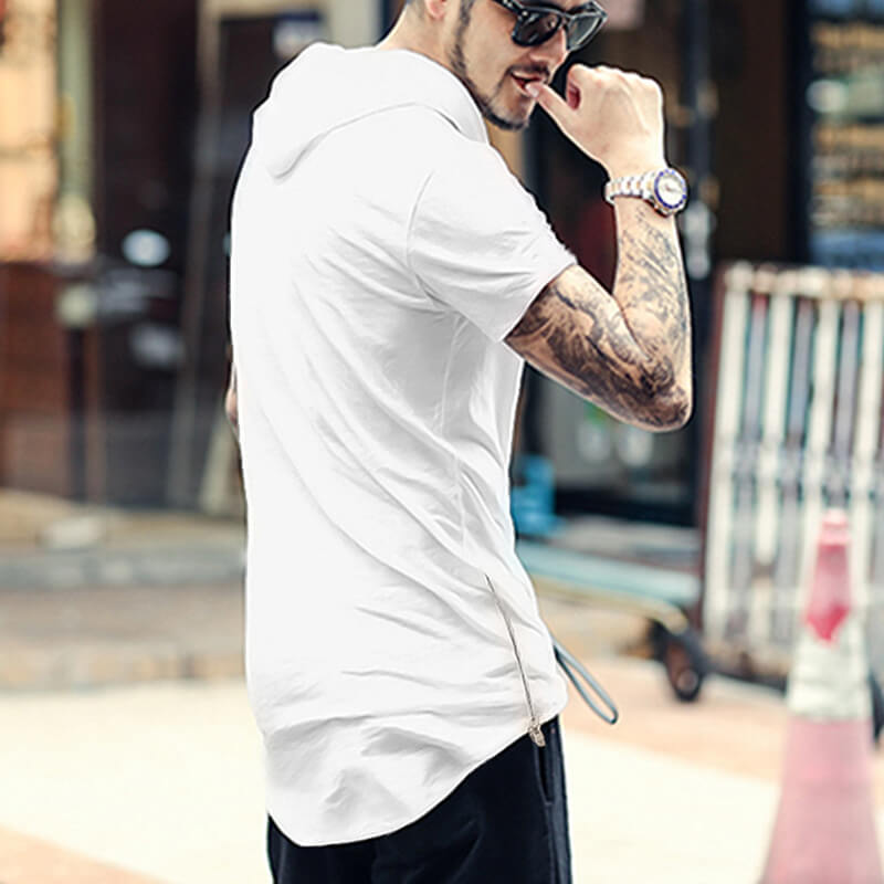 Suéter de color liso con hippie &quot;Herz&quot; calle de moda &quot;Kurzarm&quot;