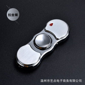 Fingertip gyro turns with lamp cigarette lighter