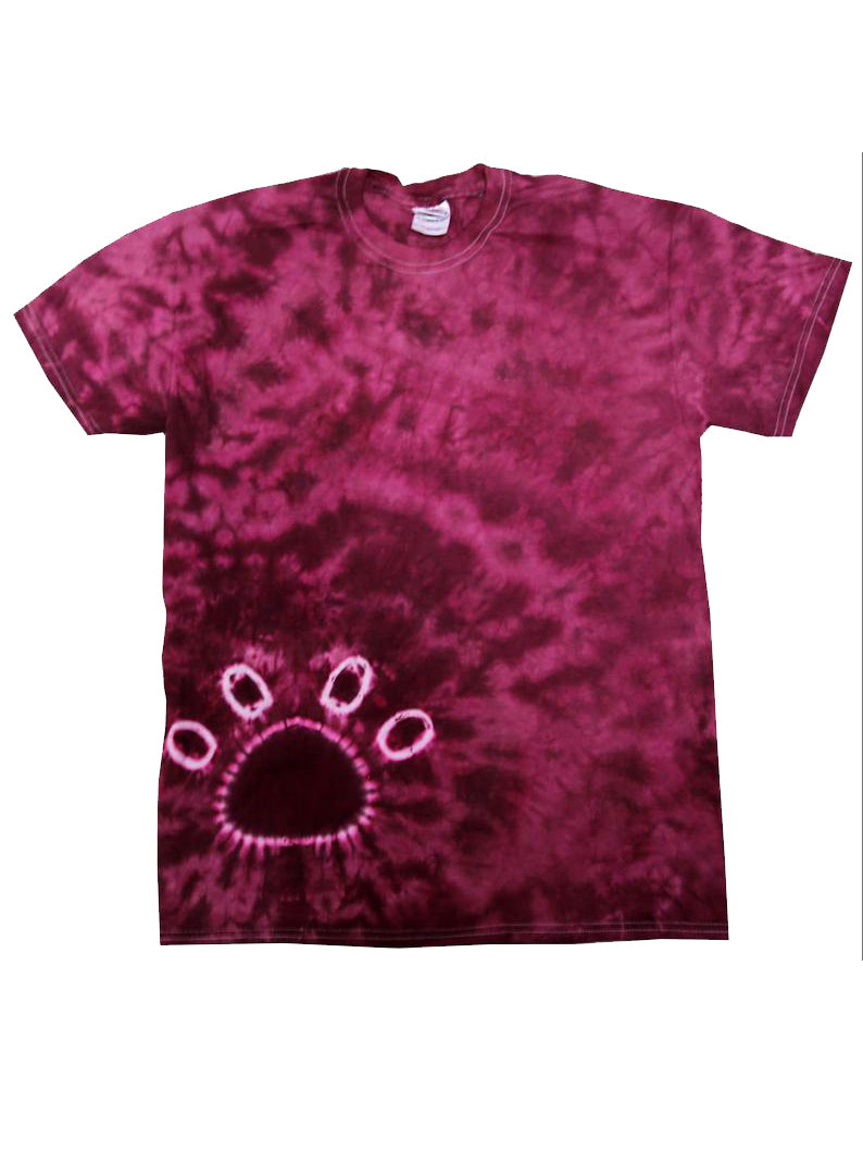 Paw Pink Tie Dye camiseta