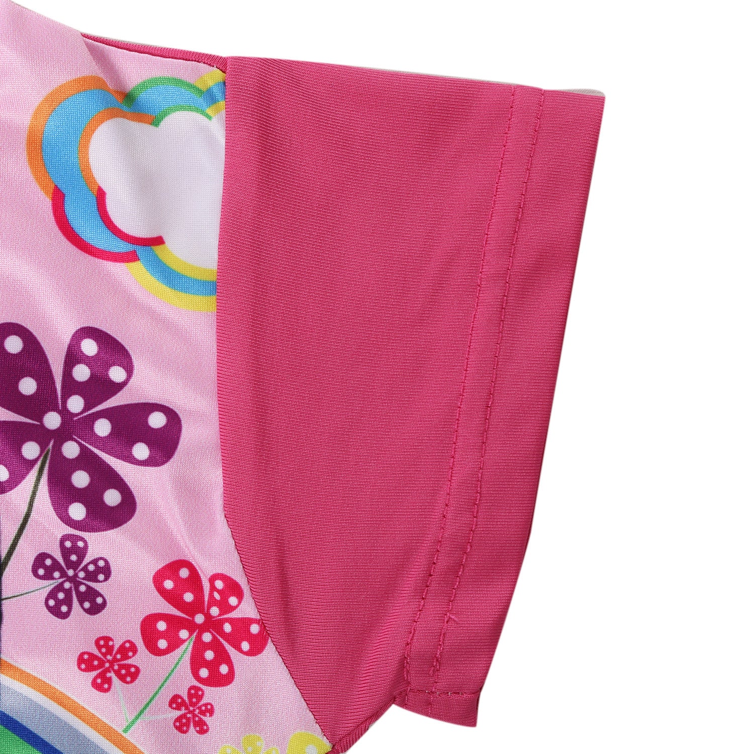 Vestido estampado estampado de dibujos animados para niñas