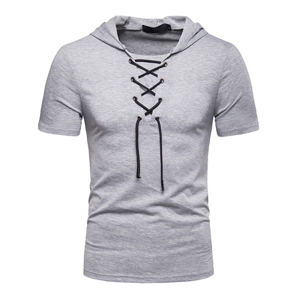 Laisvi, trumpomis rankovėmis marškinėliai vyrams