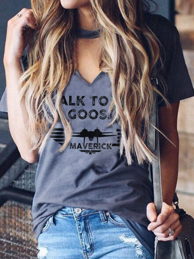 Háblame de la camiseta Goose Maverick