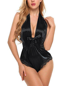 Camisón sexy con cuello en V