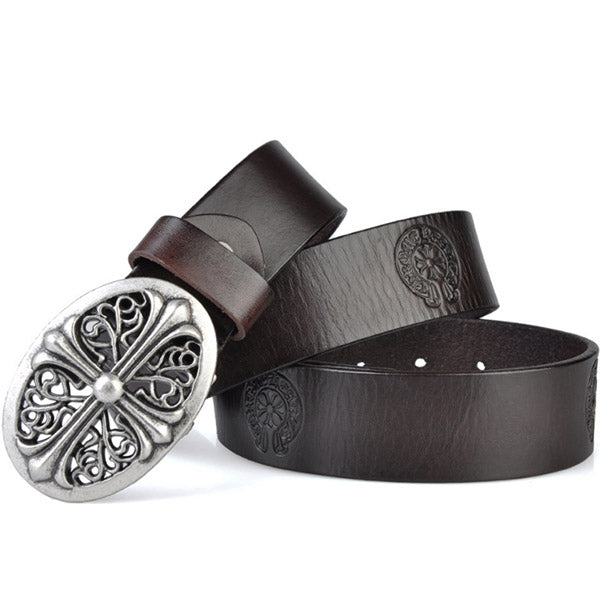 Cinturones casuales de cuero vintage para hombre