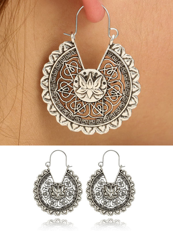 Pendientes Lotus Cutout para mujer