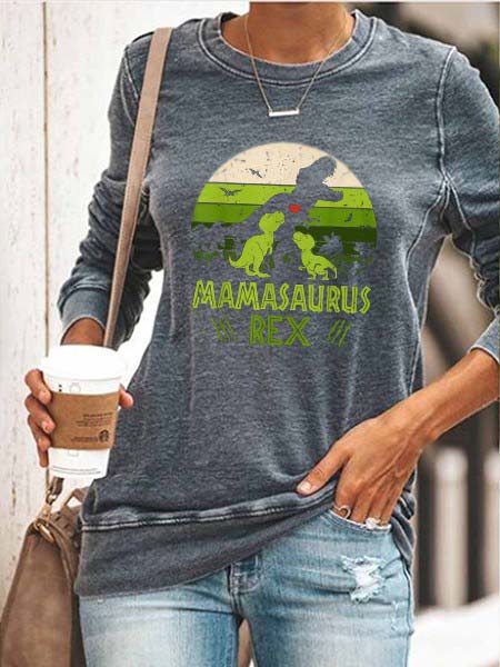 Mamasaurus Dinosaurier Print Top