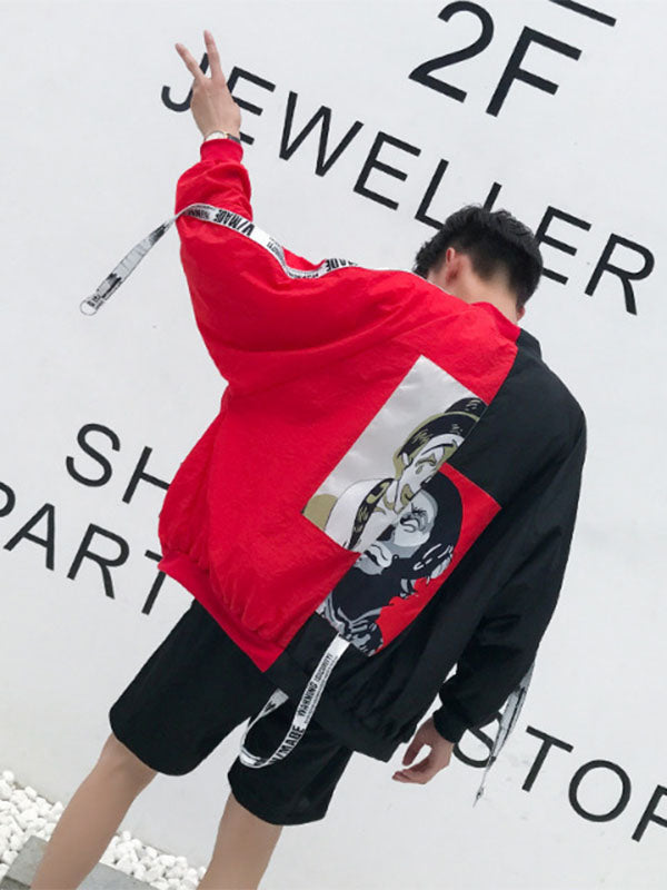 Chaqueta bomber de hombre con payaso estampado