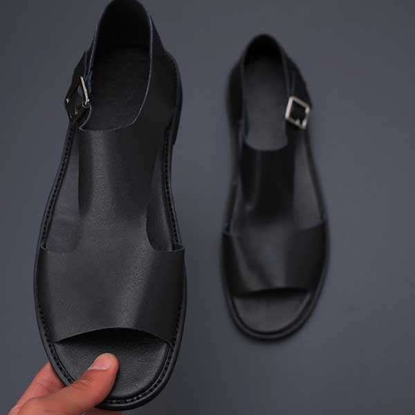 Derlingi derliaus karvės odos sandalai ir šlepetės paplūdimio batai